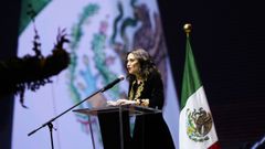 Isabel D�az Ayuso, este martes en Ciudad de M�xico.