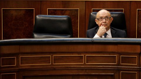 El exministro de Hacienda, Cristobal Montoro, durante su etapa en el Gobierno