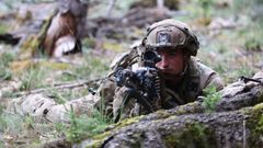 Un soldado estadounidense, en unos ejercicios de la OTAN en Alemania.