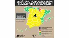 Sem�foro del Covid por CCAA