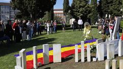 Foto de archivo de un homenaje a los represaliados en el cementerio de San Francisco en Ourense.