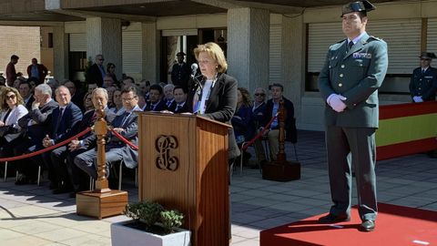 Delia Losa interviene en el Rubín, en el acto que conmemoró el 175 aniversario de la Guardia Civil