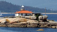 Faro Punta Cabalo, en A Illa de Arousa.