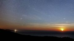 Puesta de Luna en Malpica
