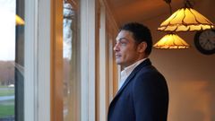 Mohamed Ali, en La Haya, donde ha reaparecido para anunciar su plan