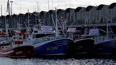 Protesta de los barcos de litoral en A Coru�a