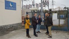El alcalde de Sanxenxo, Telmo Mart�n, y el delegado de UFD en Pontevedra, Francisco Ramos, visitaron la subestaci�n el�ctrica de Vilalonga