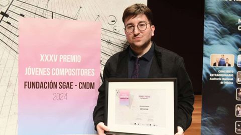 Antn Alcalde, ganador del Premio Jvenes Compositores 2024.