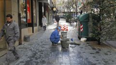 V�as en mal estado en Santiago