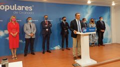 El presidente provincial del PP de Granada, Francisco Rodr�guez, anuncia la salida del gobierno local de Granada de los concejales del PP. 