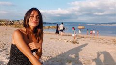 La actriz Macarena Garc�a en San Vicente do Mar