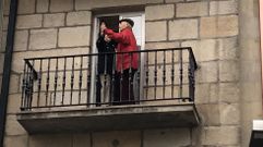 Celebraci�n de las bodas de oro de Ceferino y Sinda en la Calle de la Alegr�a