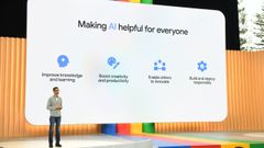 El director ejecutivo de Google, Sundar Pichai, en una conferencia en California en mayo