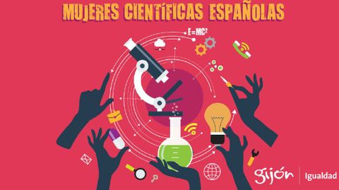 Portada del calendario y agenda «Mujeres científicas españolas», del Consejo de Mujer de Gijón