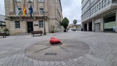 Patrimonio abandonado de Lugo: El miliario de la Praza de Arma, un clsico que cada cierto tiempo es derribado