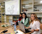 Rebeca Dom�nguez, Paula Prado y Dolores Sanz.