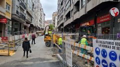 Tras la renovaci�n de la red de aguas, las obras se concentran ahora en la superficie.