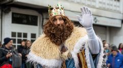 Abel Blanco, en la que podr�a ser su �ltima participaci�n como rey Gaspar en la cabalgata de Ordes