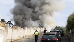 Incendio en la planta de tratamiento de Gest�n, en Arteixo