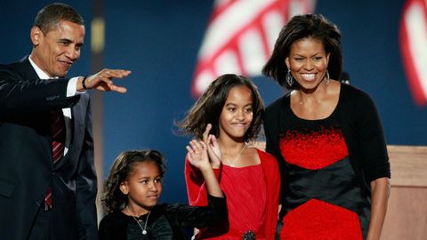 El vestido de Michelle Obama de la noche electoral del 4 de noviembre del 2008 era de Narciso Rodr�guez
