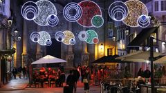Iluminaci�n instalada en Ourense en las �ltimas Navidades