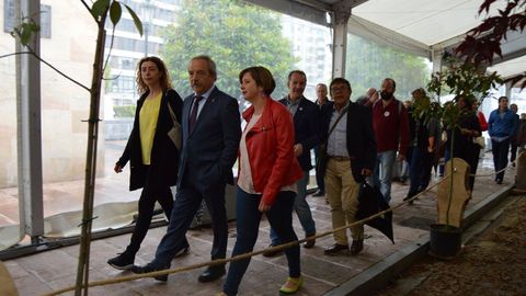 Cristina Pont�n, Wenceslao L�pez, Ana Taboada y Roberto S�nchez Ramos en la inauguraci�n de la Feria de la Ascensi�n de 2017