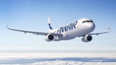 Una de las aeronaves de la compa��a Finnair