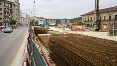 Las obras de la estaci�n intermodal de Ourense, paralizadas