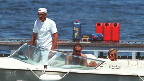 Lady Di y Dodi Al-Fayed disfrutaron de unos das en Saint Tropez.