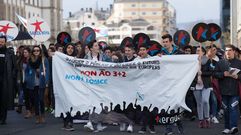 Manifestaciones contra la LOMCE en toda Galicia