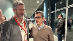 El alcalde de Vilagarc�a, Alberto Varela, con el ministro de Justicia, F�lix Bola�os