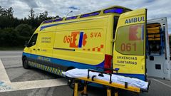Foto de archivo de una ambulancia del 061
