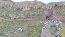 Autob�s accidentado en La Gomera tras precipitarse por un barranco