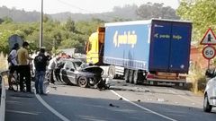 Accidente mortal en Mos