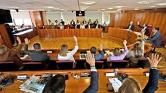 Imagen de archivo del pleno de Vigo 