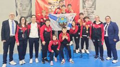 Integrantes del club nois en el campeonato celebrado en Zaragoza.