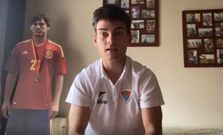 El pontevedr�s lanz�, a trav�s de un v�deo, un mensaje de calma y �nimo a los integrantes del Bergan.