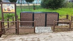 Uno de los composteros comunitarios instalados en el n�cleo urbano de Rianxo.