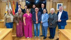 El grupo de la delegaci�n iberoamericana que visit� Xinzo contaba con rectores de universidades, magistrados y representantes institucionales.