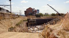 Las fotos de las obras de construccin de las nuevas calles entre O Morn y Rioseco