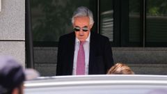El juez Jos� Luis Calama, hace tres d�as, saliendo de la Audiencia Nacional despu�s del interrogatorio a Zapatero.