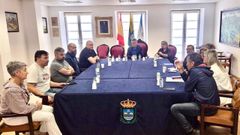 Reuni�n de representantes de varios concellos de la comarca, en Pontedeume