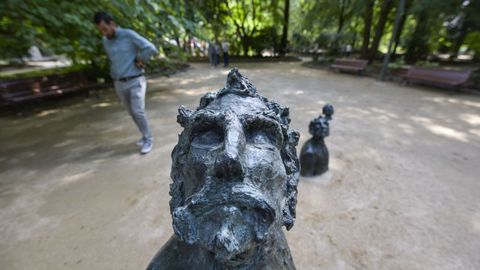 Inauguraci�n de la rehabilitaci�n del parque jard�n y la carballeira de Caldas de Reis