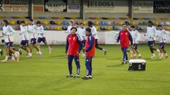 Entrenamiento de la seleccin sub-17 en el campo de A Senra
