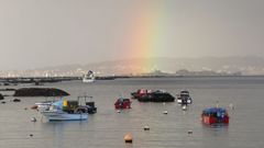 Maana de calma en la ra de Arousa, tras dos das de temporal