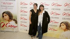 Directora y protagonista de �O Corno� durante la presentaci�n de la pel�cula, este mes, en Vilanova