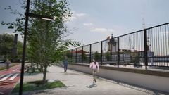 Recreacin del proyecto para abrir Ferrol al mar. 