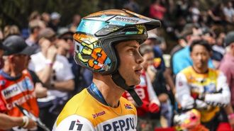 El piloto de trial de O Rosal Gabriel Marcelli.