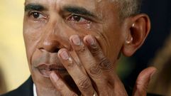 La emoci�n de Obama