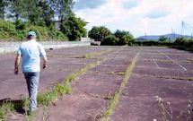 La pista deportiva de Rouc�n es un ejemplo de abandono para el Partido Galeguista. 